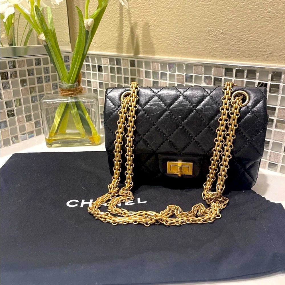 (Sold)Chanel Reissue 2.55 Mini flap black bag